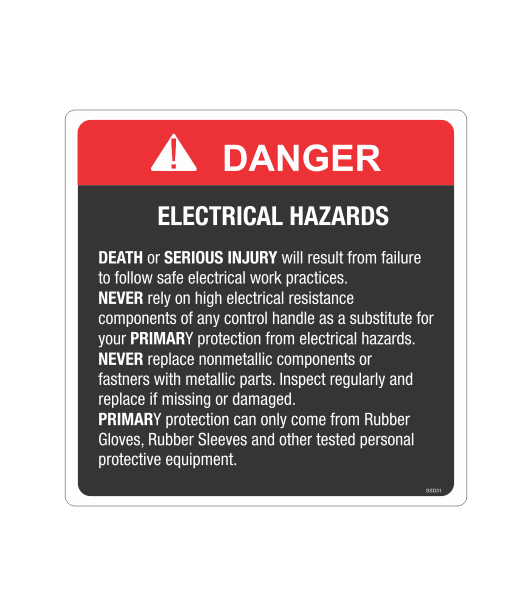 SSD31 - DANGER ELECTRICAL HAZARDS