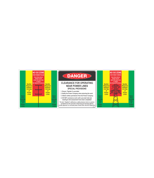 SSD44 - DANGER OPERATING NEAR POWERLINE