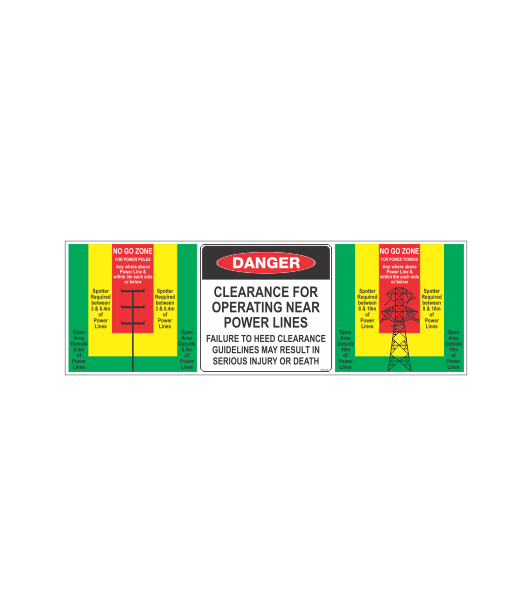 SSD45 - DANGER OPERATING NEAR POWERLINES