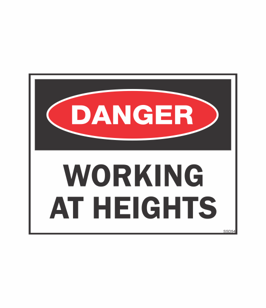 SSD54 - DANGER WORKING AT HEIGHTS