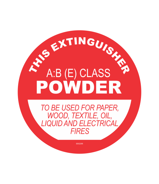 SSG206 - A:B (E) CLASS POWDER EXTINGUISHER