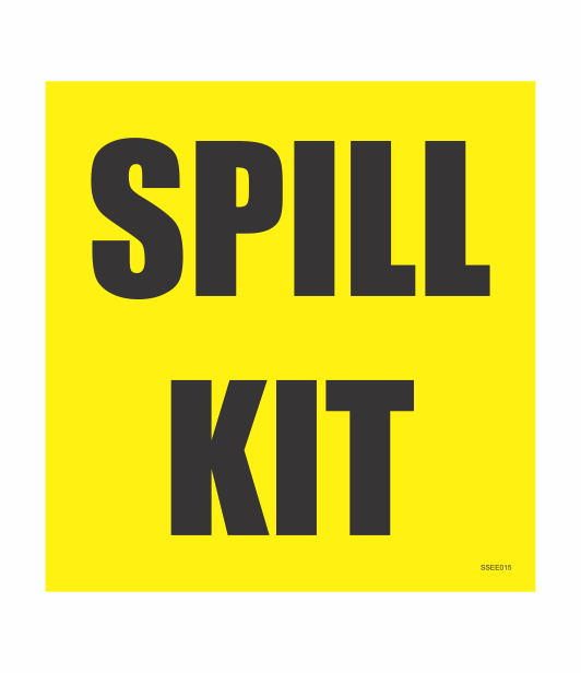 SSEE015 - SPILL KIT SAFETY STICKER