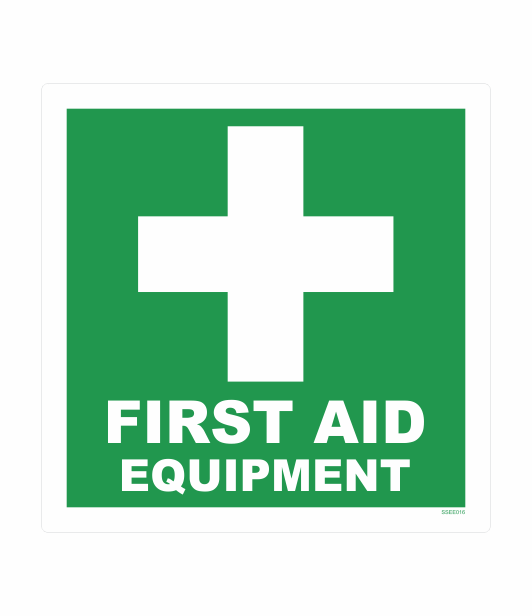 SSEE016 - FIRST AID EQUIPMENT SAFETY STICKER
