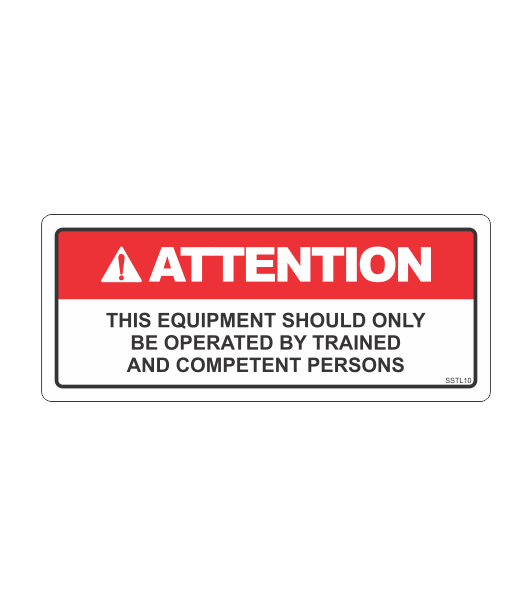 SSTL10 - ATTENTION THIS EQUIPMENT