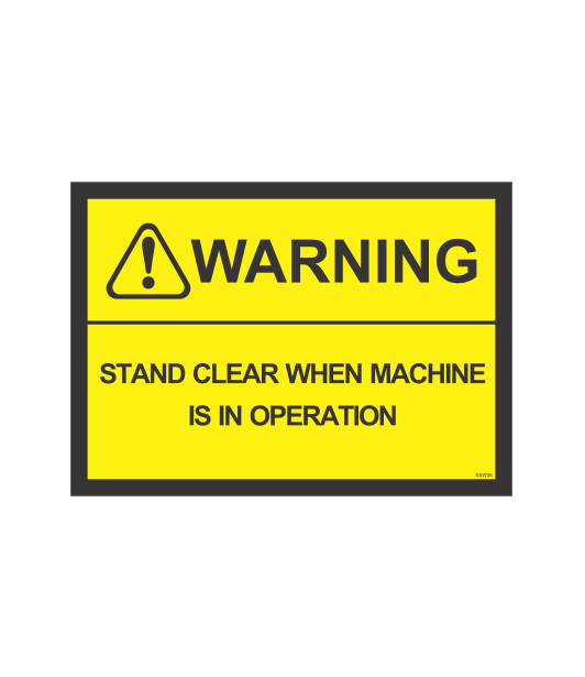 SSW36 - WARNING MACHINE OPERATION