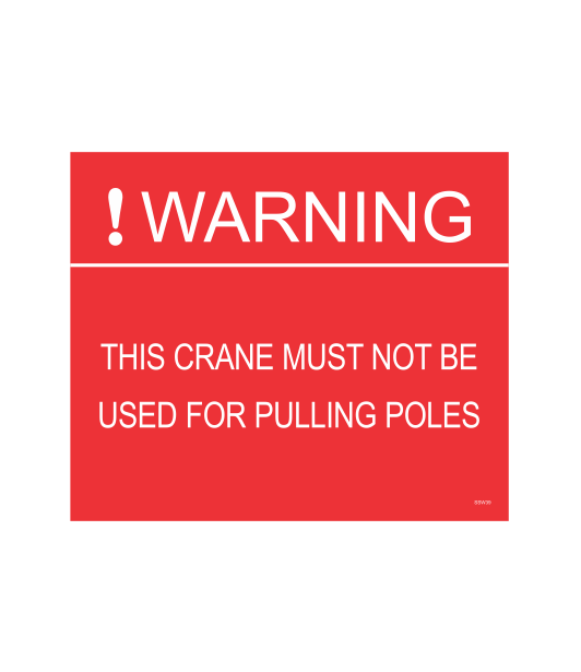 SSW39 - WARNING PULLING POLES