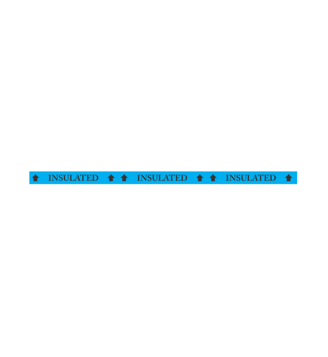 SSI26 - BLUE INSULATED STICKER