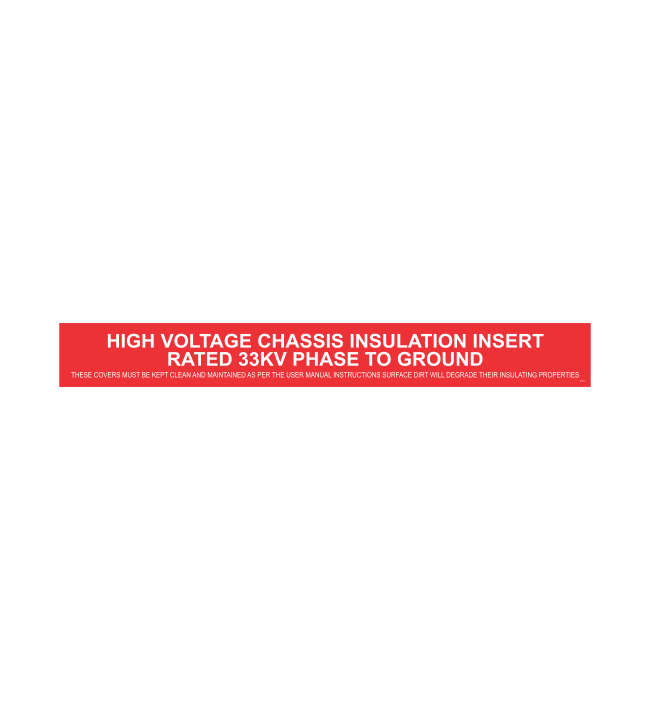 SSI43 - HIGH VOLTAGE CHASSIS INSULATION