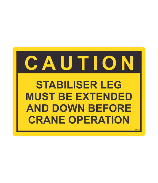 SSC31 - CAUTION STABILISER LEG