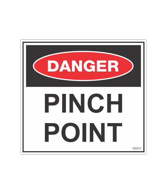 SSD12 - DANGER PINCH POINT