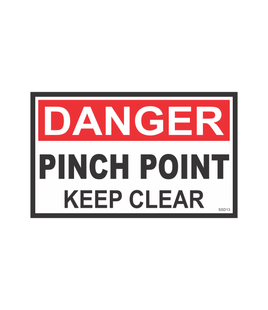 SSD13 - DANGER PINCH POINT