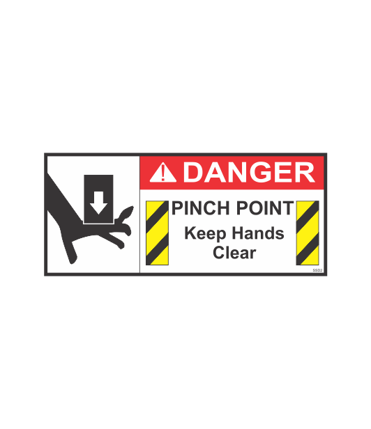 SSD2 - DANGER PINCH POINT – Sticksafe