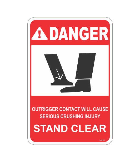 SSD22 - DANGER STAND CLEAR