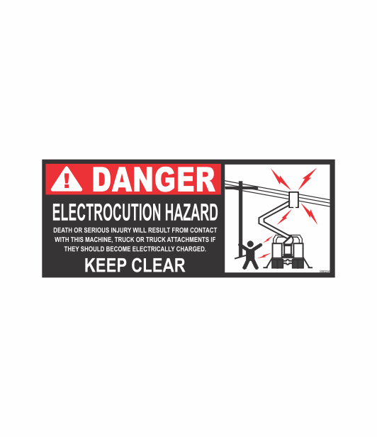 SSD23A - DANGER ELECTROCUTION HAZARD