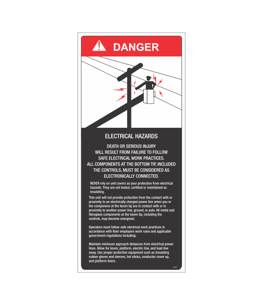SSD27 - DANGER ELECTRICAL HAZARDS
