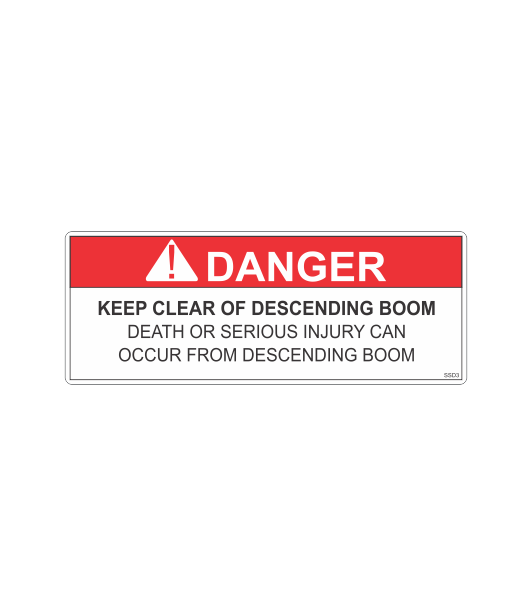 SSD3 - DANGER KEEP CLEAR