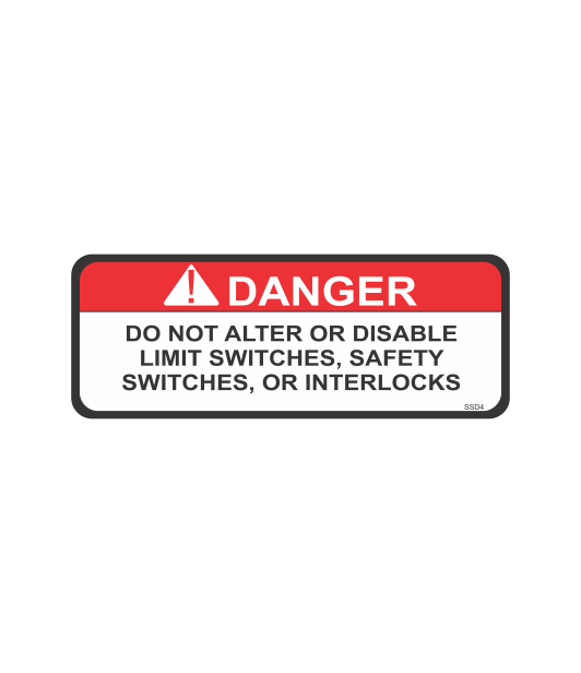 SSD4 - DANGER DO NOT ALTER
