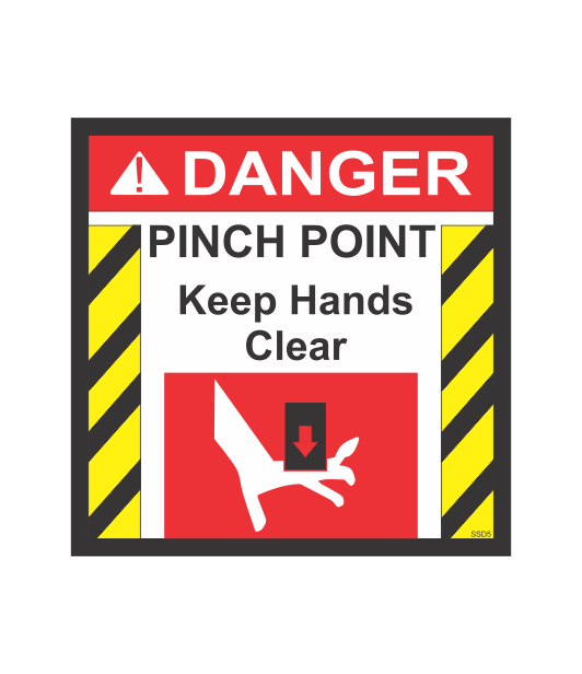 SSD5 - DANGER PINCH POINT