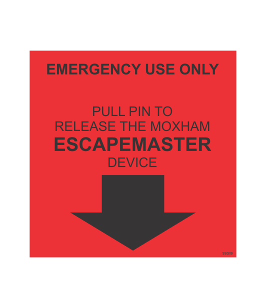SSG09 - EMERGENCY USE ONLY ESCAPEMASTER