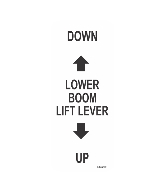SSG108 - LOWER BOOM LIFT LEVER