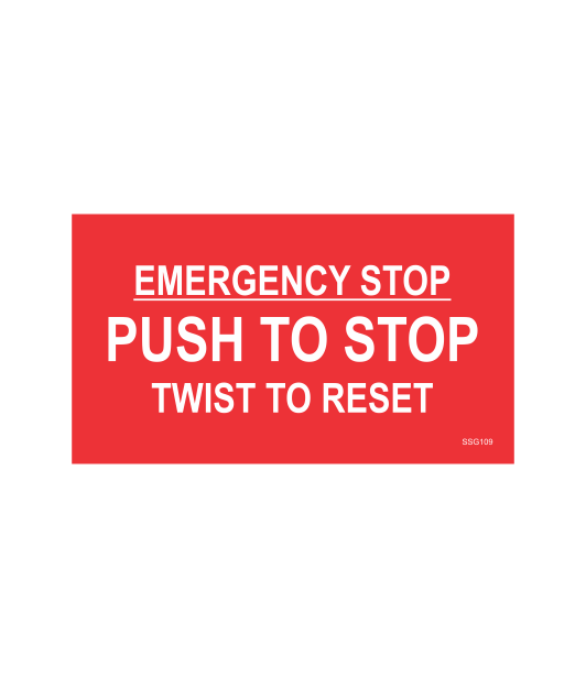 SSG109 - EMERGENCY STOP