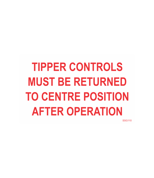 SSG110 - TIPPER CONTROLS
