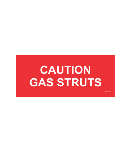 SSG113 - CAUTION GAS STRUTS