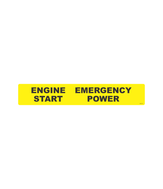 SSG123 - ENGINE START EMERGENCY POWER