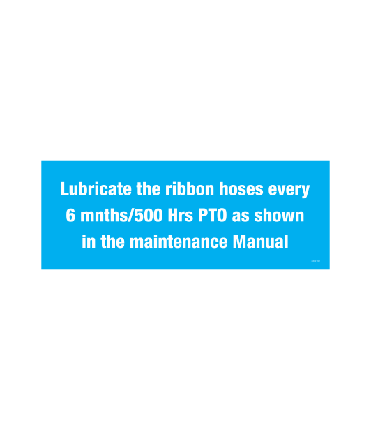 SSG143 - LUBRICATE RIBBON HOSES