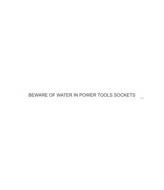 SSG151 - WATER IN POWER TOOLS SOCKET