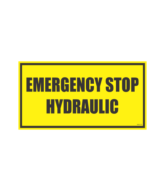 SSG173 - EMERGENCY STOP HYDRAULIC