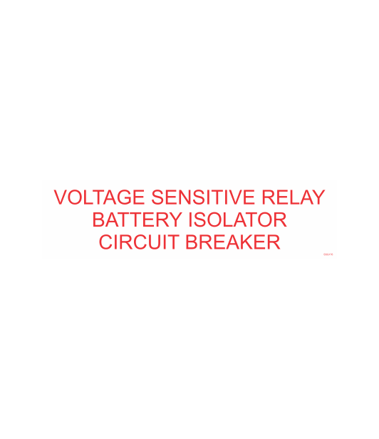 SSG176 - VOLTAGE SENSITIVE BATTERY ISOLATOR CIRCUIT BREAKER