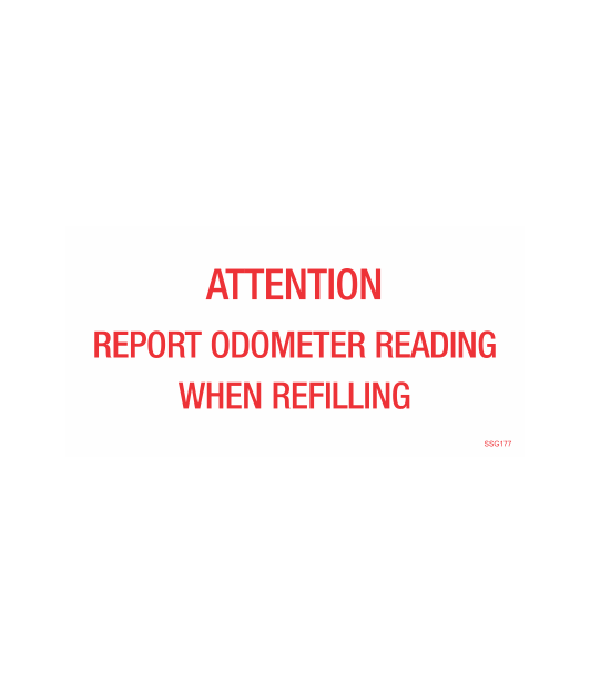 SSG177 - REPORT ODOMETER READING