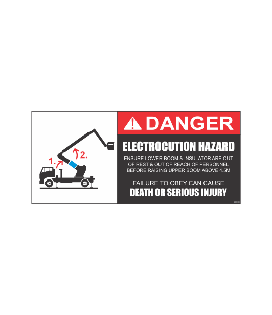 SSG181 - DANGER ELECTROCUTION HAZARD