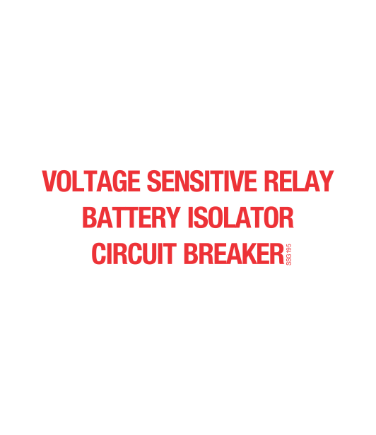 SSG195 - RED VINYL CUT VOLTAGE SENSITIVE