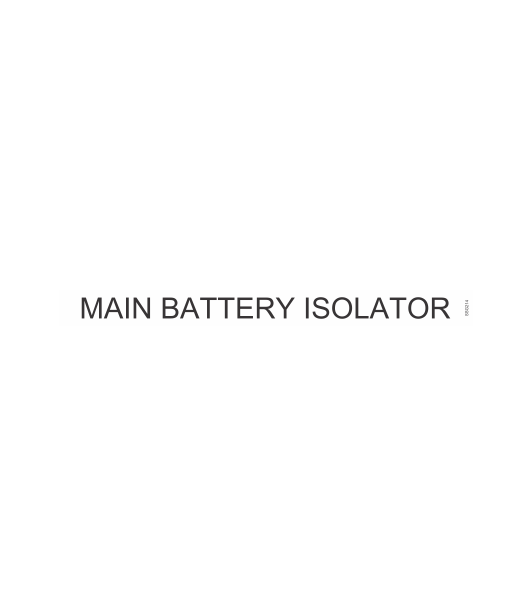 SSG214 - MAIN BATTERY ISOLATOR