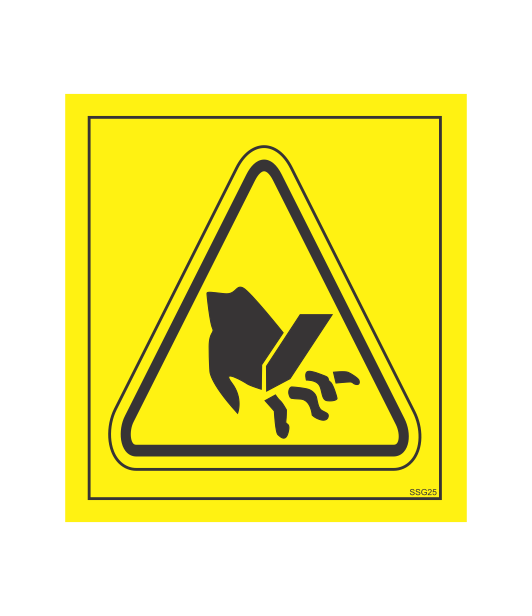 SSG25 - CRUSH HAZARD HAND