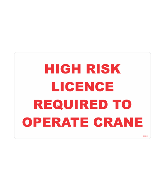 SSG269 - HIGH RISK LICENCE
