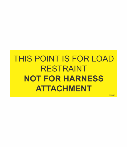 Load Restraint Pictogram SSG275 - LOAD RESTRAINT – Sticksafe