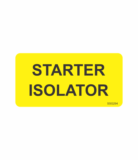 SSG294 - STARTER ISOLATOR
