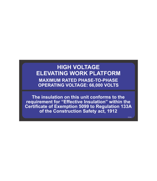 SSG68 - HIGH VOLTAGE ELEVATING WORK PLATFORM