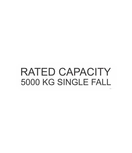 SSG73 - RATED CAPACITY