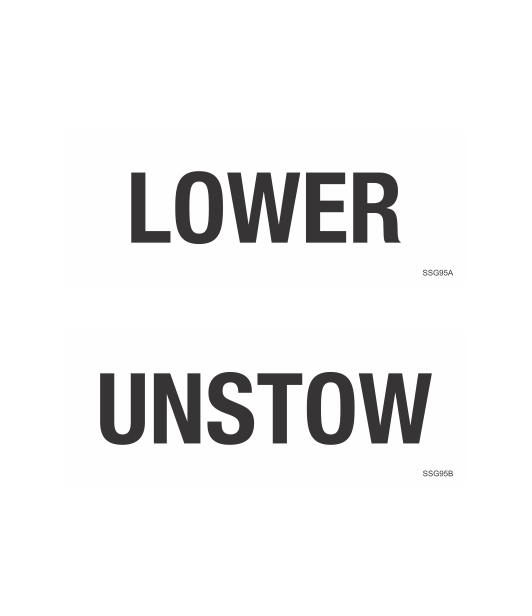 SSG95 - LOWER UNSTOW