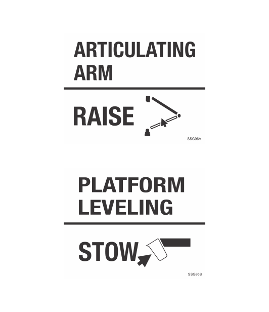 SSG96 - ARTICULATING ARM PLATFORM LEVELING
