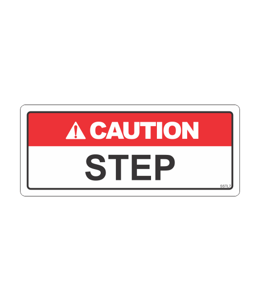 Safety Step Sticker SSTL7 - CAUTION STEP – Sticksafe