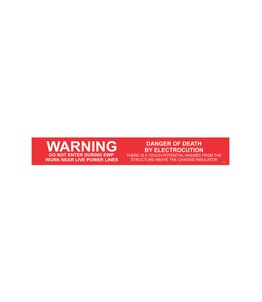 SSW6 - WARNING EWP NEAR LIVE POWER LINES – Sticksafe