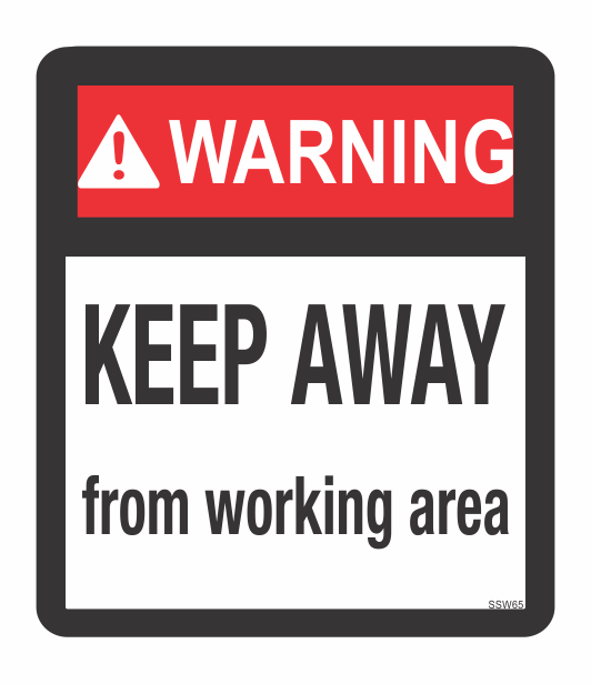 SSW65 - WARNING KEEP AWAY